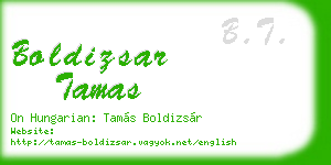 boldizsar tamas business card