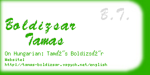 boldizsar tamas business card